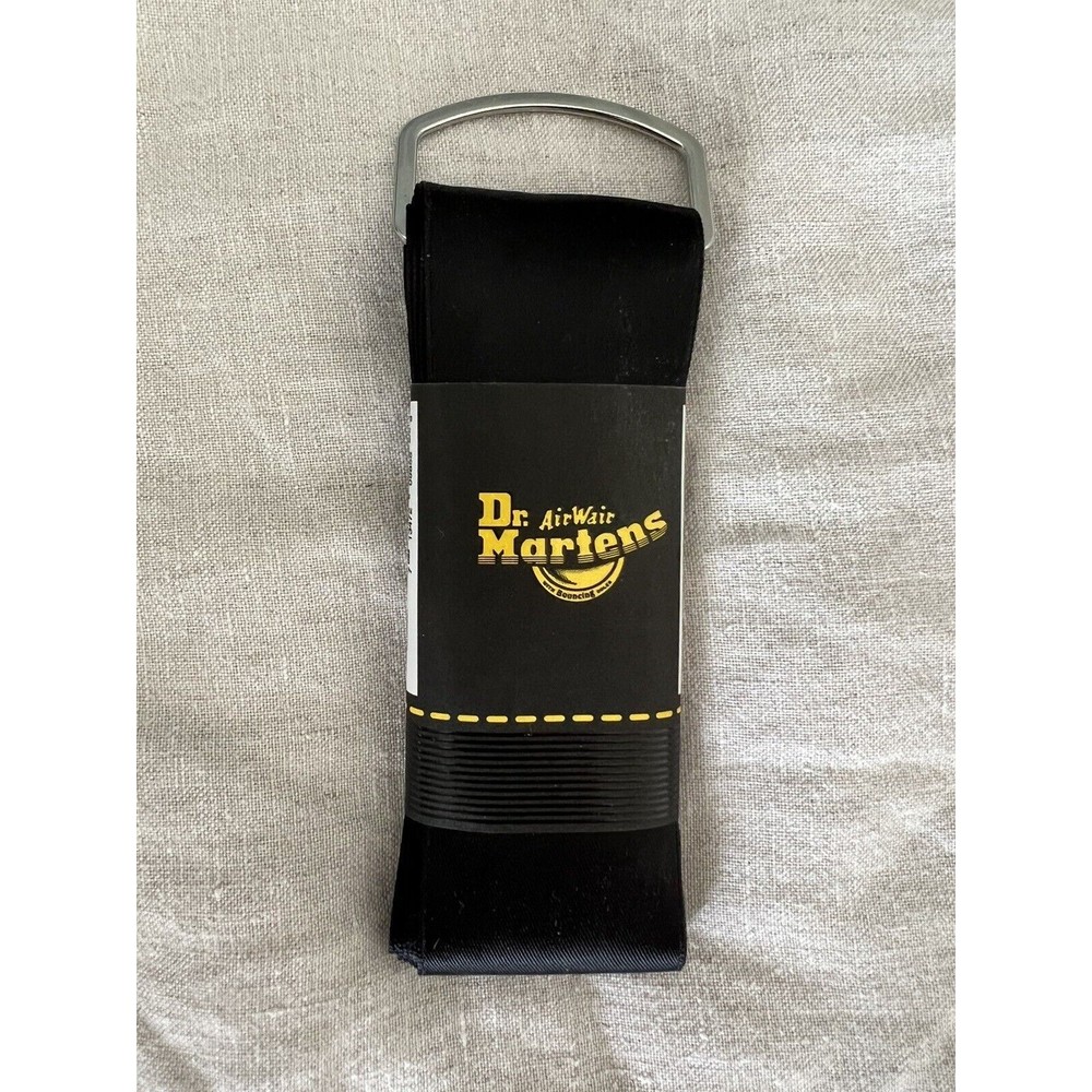 NEW Genuine Dr. Doc Martens 55" Black Satin Ribbon Shoe Laces for 8-10 Eye Boots